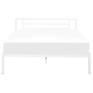 Metal EU Double Size Bed White CUSSET