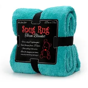 Snug Rug Blanket Luxury Sherpa Fleece Sofa TV Throw Gift Blankets 127x178cm - Teal