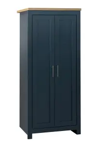 Birlea Highgate 2 Door Wardrobe Navy Blue & Oak