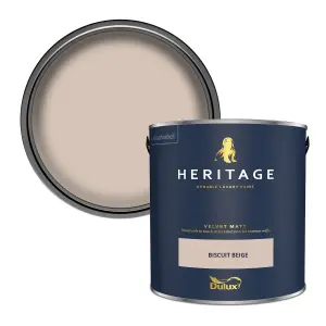 Dulux Trade Heritage Biscuit Beige Velvet matt Wall paint, 2.5L