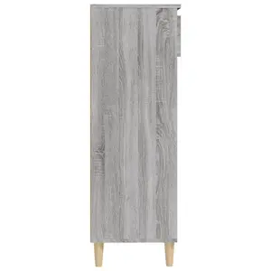 Berkfield Shoe Cabinet Grey Sonoma 40x36x105 cm Engineered Wood