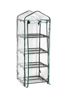 4 Tier Mini Greenhouse - 69 x 49 x 160 cm