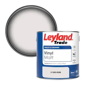 Leyland Trade Vinyl Matt Walls & Ceilings Emulsion Paint (S 1005-R20B) 2.5L