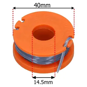 SPARES2GO 2.5m Line & Spool compatible with Xceed EX36CGT Strimmer Trimmer