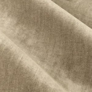 Yard Heavy Chenille Velvet Natural Pencil Pleat Curtains, 229 x 229cm