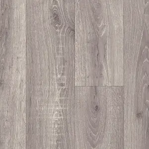 Grey Modern Tile Effect Anti-Slip Vinyl Flooring for Home, Shops, Offices, 2.6mm Thick Vinyl Sheet-2m(6'6") X 2m(6'6")-4m²