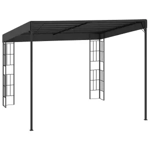 Berkfield Wall-mounted Gazebo 3x3 m Anthracite Fabric