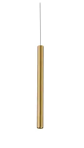 Luminosa Oboe Integrated LED Slim Aluminium Pendant, Gold, 4000K