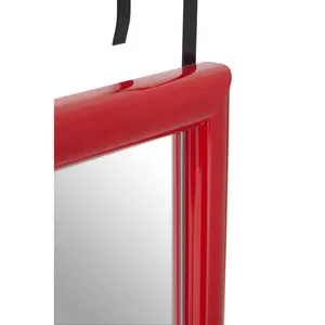 Overdoor Full Length Mirror Red