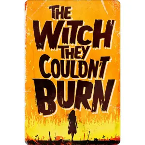 Grindstore The Witch They Couldnt Burn Plaque Brown/Yellow/Orange (One Size)