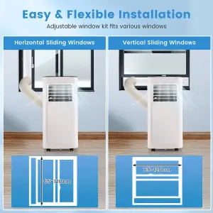 Costway 3-in-1 Portable Air Conditioner 8000BTU Air Cooler Fan Dehumidifier LED display