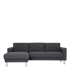 Cleveland Chaiselongue Sofa (LH) in Nova Anthracite