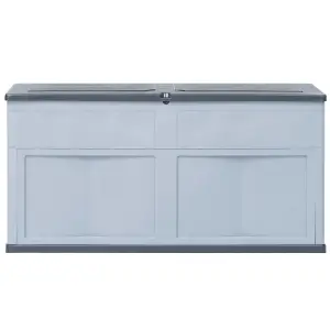 Berkfield Garden Storage Box 320 L Grey Black