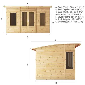 Mercia 12 x 8ft Premium Helios Summerhouse