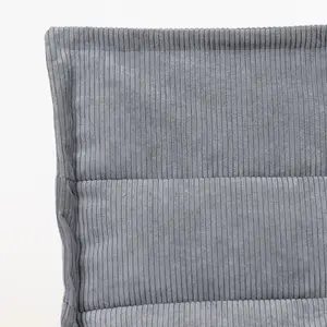 icon Otto Charcoal Grey Corduroy Lounger Set of 4 Bean Bag Chair