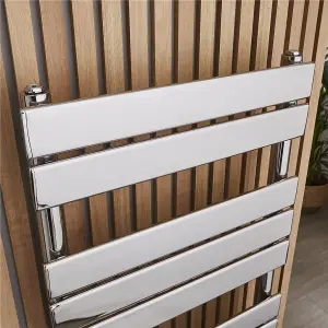 1200mm (H) x 600mm (W) - Chrome Vertical Bathroom Towel Radiator (Bath) - (1.20m x 0.6m) Depth 65mm