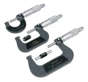 Sealey Micrometer Set 3pc Metric AK9651M