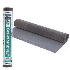 Standard Grade Green Mineral Roof Felt (10m x 1m) With 13mm Pack of 50 Galvanized Roofing Nails - Shed Roofing Felt