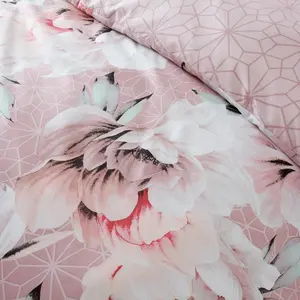 Pizano Cotton Blend, Polyester Floral Duvet Cover Set with Pillowcases Single - 1 Standard Pillowcase