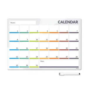 Calendar Fridge Planner Magnetic Monthly Planner Whiteboard with Marker A3