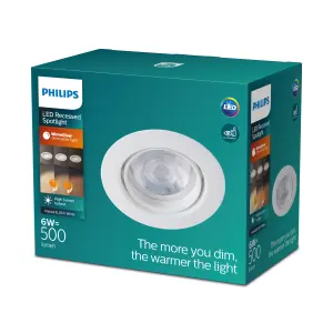 Philips LED Impala WarmGlow Dimmable White 500lm