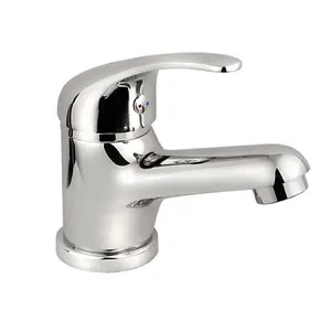 Invena Bathroom Basin Mixer Tap Chrome Plated Brass Sink Ceramic Mixer