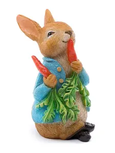 Beatrix Potter Peter Rabbit Eating Radishes Cane or Stake Topper (CCBP0001C) - L4 x W5 x H9 cm