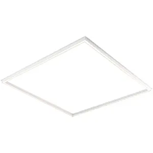 Square Frame LED Ceiling Panel Light - 590 x 590mm - 40W Cool White LED