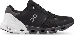 On Men's Cloudflyer 4 Road Running Shoe In Black/White, Size: 13.5, Polyester