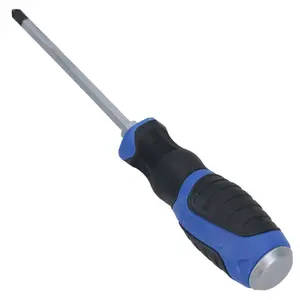 PH2 x 125mm Phillips Premium Screwdriver Magnetic Hardened Tip + Rubber Grip