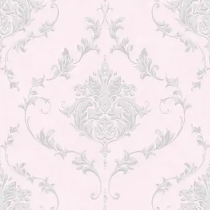 SK Filson Pink Damask Wallpaper