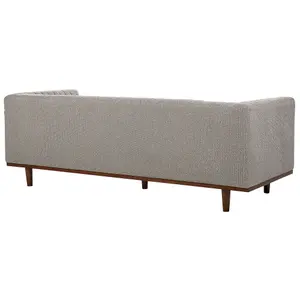 3 Seater Fabric Sofa Light Brown SKAULE