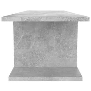 Berkfield Wall Mounted TV Cabinet Concrete Grey 103x30x26.5 cm