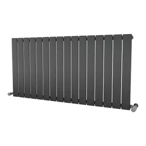 Ximax Vertirad HW6001195A Anthracite Gas Horizontal Designer panel 2809BTU Radiator, (W)1195mm x (H)600mm