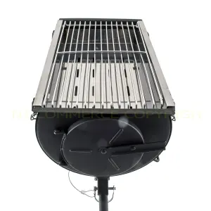 NJ Camping Wood Burning Stove with Grill Portable BBQ Outdoor