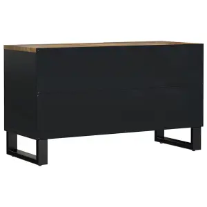 Berkfield TV Cabinet 80x33x46 cm Solid Wood Mango&Engineered Wood