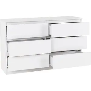 Braunstein 6 Drawer Chest Of Drawers White