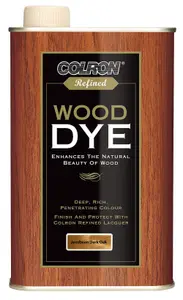 Colron Refined Jacobean dark oak Matt Furniture Wood dye, 500ml