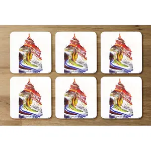 Square 6 Piece Coaster Set (Set of 6)