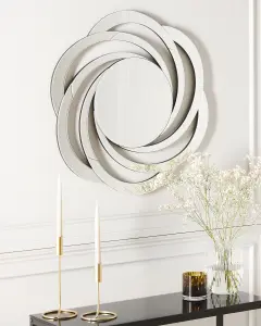 Beliani Retro Wall Mirror TREBAN Silver