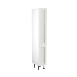 Kitchen Kit Larder Tall Unit 300mm w/ Shaker Cabinet Door - Ultra Matt White