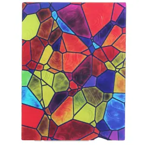 Multicoloured Glass Cutting Board - Heat-Resistant Chopping Board Kitchen Worktop Saver & Countertop Surface Protector - 40 x 30cm