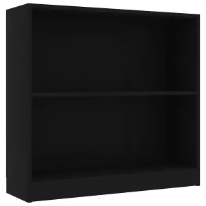 Berkfield Bookshelf Black 80x24x75 cm Engineered Wood