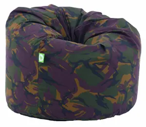 Cotton Green Army Camo Bean Bag Child Size