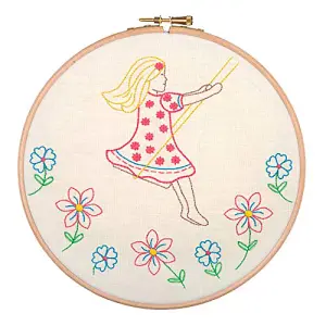 SUMMER DAYS - Embroidery Kit with Hoop: Summer Days - Anchor