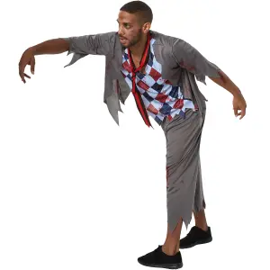 Men's Scary Schoolboy Costume - beech XXL