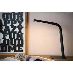 Lucide Gilly Modern Desk Lamp - LED - 1x3W 2700K - Black