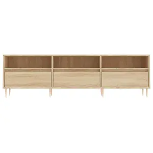 Berkfield TV Cabinet Sonoma Oak 150x30x44.5 cm Engineered Wood