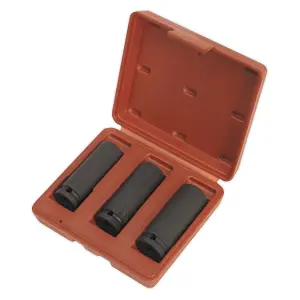 Sealey Impact Socket Set 3pc Deep 1/2"Sq Drive SX043