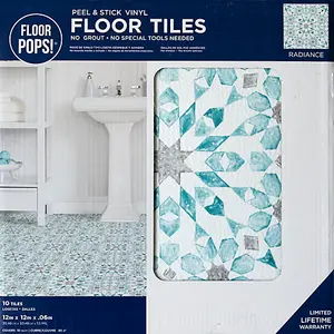 Floor Pops Radiance Self Adhesive Vinyl Floor Tiles Pack of 10 (0.93sqm)